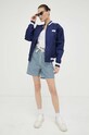 Μπουφάν bomber The Mercer Brand σκούρο μπλε MEAP231010
