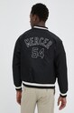 Μπουφάν bomber The Mercer Brand μαύρο MEAP231010