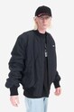 032C kurtka bomber The Grosse Freiheit bez kaptura czarny SS23.W.4010