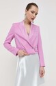 BOSS marynarka wełniana 50483892 różowy