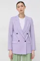 fialová Sako s prímesou vlny Karl Lagerfeld