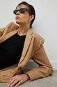 By Malene Birger marynarka Q71447003 beżowy