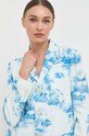 Бавовняний піджак Red Valentino без підкладки блакитний 2R0CEC456SE