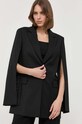 BOSS marynarka wełniana wełna czarny 50489915