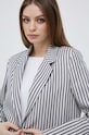 Blazer με μείγμα λινών Tommy Hilfiger σκούρο μπλε WW0WW38180.PPYX