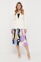 Weekend Max Mara marynarka z lnem 2350410231600 beżowy SS23