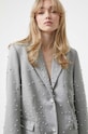 Stine Goya marynarka z domieszką wełny szary SG4753
