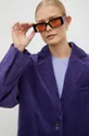 violetto Lovechild blazer con aggiunta di lana