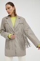 Îmbrăcăminte Gestuz geaca de piele AvivaGZ Frill 10906967 gri