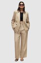 Odzież AllSaints marynarka z domieszką lnu PETRA BLAZER WT003Y beżowy