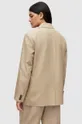 beige AllSaints giacca in lino misto