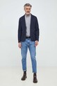 Lindbergh sacou 30.32035.NAVY.MIX bleumarin SS23