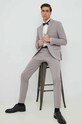 Oblek Lindbergh látka šedá 30.61040.SAND