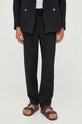 Odzież Emporio Armani garnitur lniany D41V46.D1515 czarny
