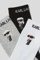 többszínű Karl Lagerfeld zokni 3 db