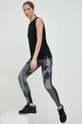 Reebok legginsy treningowe Lux Perform szary