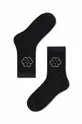 crna Čarape Happy Socks Black Violetta Crew Ženski