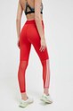 Odzież adidas Performance legginsy treningowe Glam HR2944 czerwony