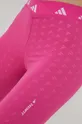 różowy adidas Performance legginsy treningowe Techfit Brand Love