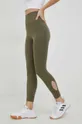 zielony adidas Performance legginsy do jogi Yoga Studio Wrapped Damski