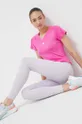 Tajice za jogu adidas Performance Yoga Essentials ljubičasta
