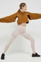 adidas Performance legginsy treningowe Dance beżowy
