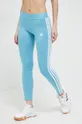 turkusowy adidas legginsy Damski