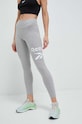 Reebok leggings sovrastampa grigio HT6195