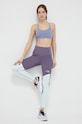 The North Face legginsy do biegania wzorzyste fioletowy NF0A7SXKIDN1