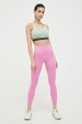 Roxy leggings da allenamento Heart Into It x Mizuno rosa