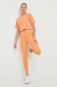Roxy legginsy treningowe Heart Into It Heart Into It ERJNP03488 pomarańczowy SS24