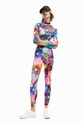 Desigual legginsy wzorzyste multicolor 23SWKK07