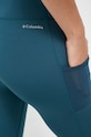 Columbia legginsy sportowe Windgates turkusowy 2037191