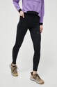 Jack Wolfskin legginsy sportowe Berntal Tights z elastanem czarny 1508181