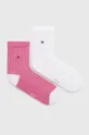 ροζ Κάλτσες Tommy Hilfiger 2-pack Γυναικεία