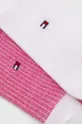 Κάλτσες Tommy Hilfiger 2-pack ροζ