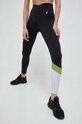 P.E Nation leggins de antrenament Sprint Time tricotaj negru 23PE2G037