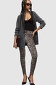 AllSaints legginsy LEPPO STIRUP LEGGING WP030Y brązowy