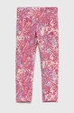 adidas legginsy dziecięce G FI AOP TIG wzorzyste fioletowy IC0095