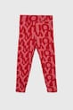 Tommy Hilfiger legginsy dziecięce wzorzyste różowy KG0KG07123.PPYX
