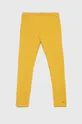 żółty United Colors of Benetton legginsy dziecięce Dziewczęcy
