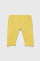 żółty United Colors of Benetton legginsy dziecięce Dziewczęcy
