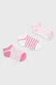рожевий Дитячі шкарпетки United Colors of Benetton 3-pack Для дівчаток