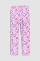 Coccodrillo legginsy niemowlęce wzorzyste różowy WC3122102RPN