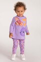 Coccodrillo legginsy niemowlęce WC3122102RPN różowy