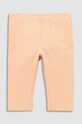 Coccodrillo legginsy niemowlęce WC3122302HGN pomarańczowy SS23