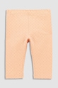 Coccodrillo legginsy niemowlęce WC3122302HGN pomarańczowy SS23