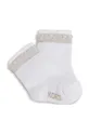 Detské ponožky Michael Kors 4-pak  79 % Bavlna, 18 % Polyamid, 2 % Elastan, 1 % Metalické vlákno