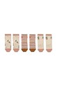 Дитячі шкарпетки Liewood 3-pack LW15118 помаранчевий AW24