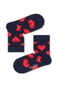 чорний Дитячі шкарпетки Happy Socks Smiley Heart Дитячий